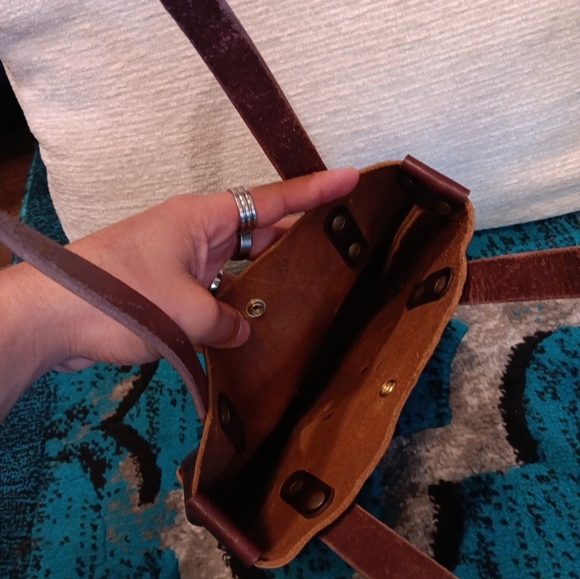 PATRIOT  LEATHER GOODS Made In Usa Mini Tote - Picture 4 of 4